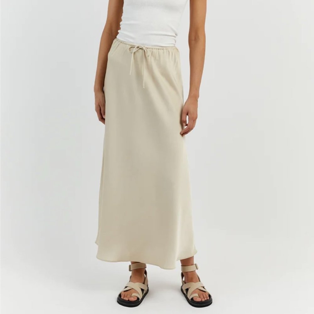 DISSH Bobby Stone Satin Bias Cut Skirt NWT (US Size 6)